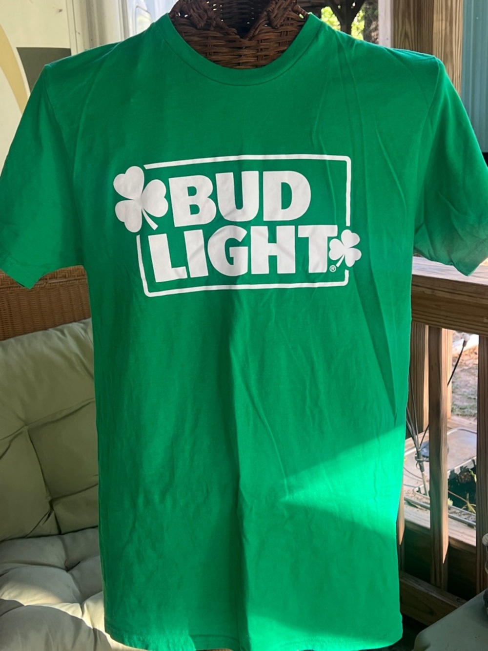 Bud Light Green Graphic Tee